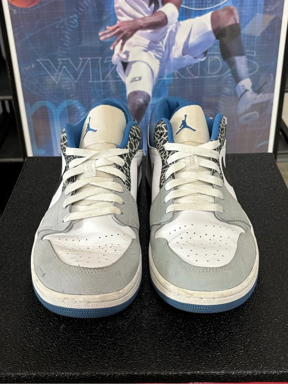 Size 12- Men’s Nike Air Jordan 1 Low SE True Blue Elephant DM1199-140